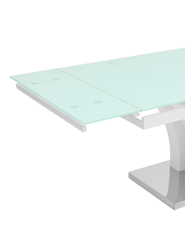 Стол обеденный Stool group Верона раскладной 160-220х90 глянцевый белый