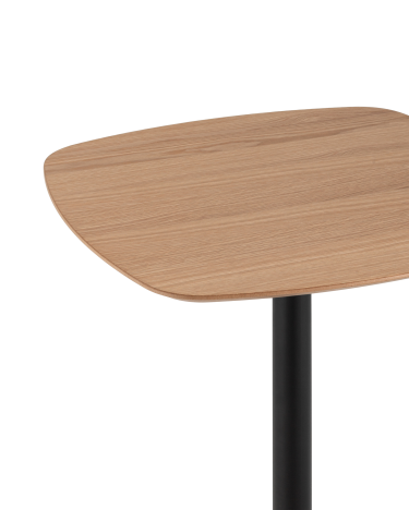Стол барный Stool group Form 60х60, Светлое дерево / черный