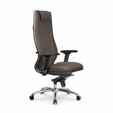 Кресло руководителя МЕТТА L 1m 50M/4D Infinity Easy Clean MPES Комплект 1 Светло-коричневое