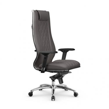 Кресло руководителя МЕТТА L 1m 50M/4D Infinity Easy Clean MPES Комплект 1 Серое