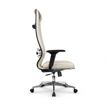 Кресло руководителя МЕТТА L 1m 50M/4D Infinity Easy Clean MPES Комплект 3 Молочное