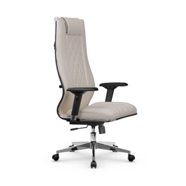 Кресло руководителя МЕТТА L 1m 50M/4D Infinity Easy Clean MPES Комплект 3 Светло-бежевое