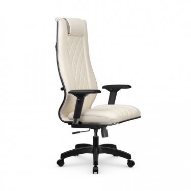 Кресло руководителя МЕТТА L 1m 50M/4D Infinity Easy Clean MPES Комплект 4 Молочное