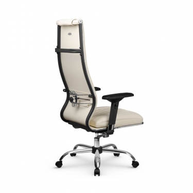 Кресло руководителя МЕТТА L 1m 50M/4D Infinity Easy Clean MPES Комплект 5 Молочное
