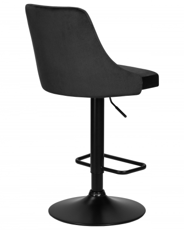 Стул барный DOBRIN JOSEPH BLACK* черный велюр MJ9-101