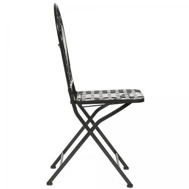 Стул Tetchair Secret de Maison VICENZA mod. PL08-1070-1-GBRN металл, 36х35х91см, черный/плитка ASTRA
