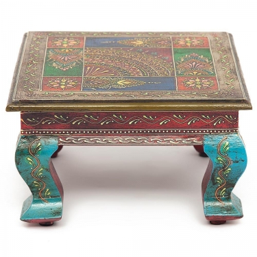 Столик Secret De Maison HAVELY mod. BJ-001 дерево манго, 30x30x17 cm, этническая роспись