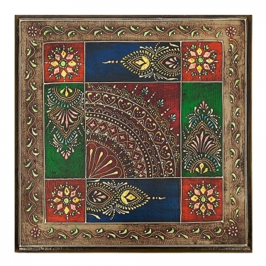 Столик Secret De Maison HAVELY mod. BJ-001 дерево манго, 30x30x17 cm, этническая роспись