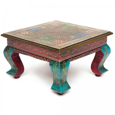 Столик Secret De Maison HAVELY mod. BJ-001 дерево манго, 30x30x17 cm, этническая роспись