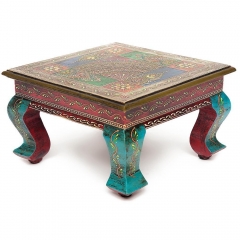Столик Secret De Maison HAVELY mod. BJ-001 дерево манго, 30x30x17 cm, этническая роспись