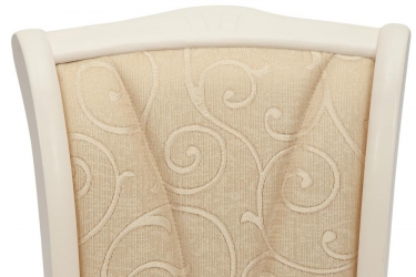 Стул Tetchair Opera OP-SC дерево гевея, 45х53х97см, ivory white слоновая кость 2-5, ткань бежевая A168B