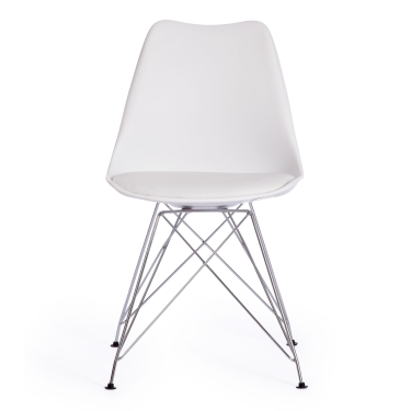 Стул TULIP IRON CHAIR mod.EC-123 металл/пластик, 54,54883,5см, white белый