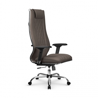 Кресло руководителя МЕТТА L 1m 50M/4D Infinity Easy Clean MPES Комплект 5 Светло-коричневое