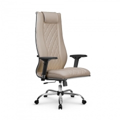 Кресло руководителя Метта МЕТТА L 1m 50M/4D Infinity Easy Clean MPES Комплект 5 Темно-бежевое