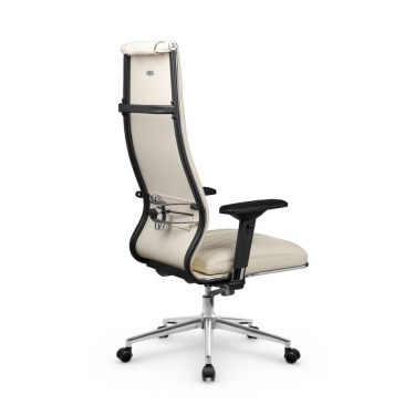 Кресло руководителя МЕТТА L 1m 50M/4D Infinity Easy Clean MPES Комплект 7 Молочное