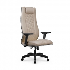 Кресло руководителя Метта МЕТТА L 1m 50M/4D Infinity Easy Clean MPES Комплект 8 Темно-бежевое