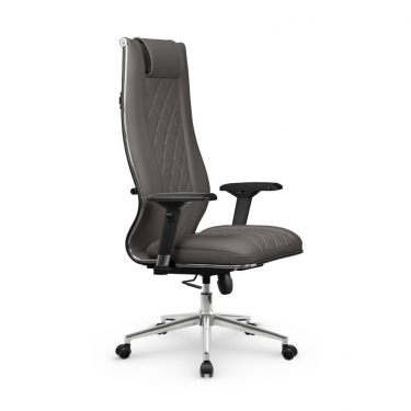 Кресло руководителя МЕТТА L 1m 50M/4D Infinity Easy Clean MPES Комплект 9 Серое