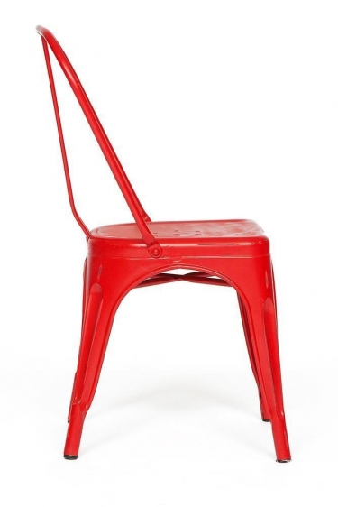Стул LOFT CHAIR mod. 012 металл, 453585см, красный/red vintage