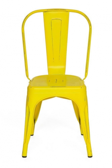 Стул LOFT CHAIR mod. 012 металл, 453585см, желтый/yellow vintage