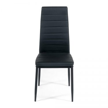 Стул Easy Chair mod. 24 металл/экокожа, 40x42x95.5см, черный