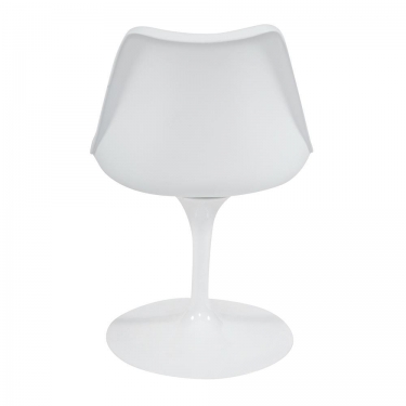 Стул Tetchair TULIP FASHION CHAIR mod.109 Металл / Пластик / PU, Белый / Красный