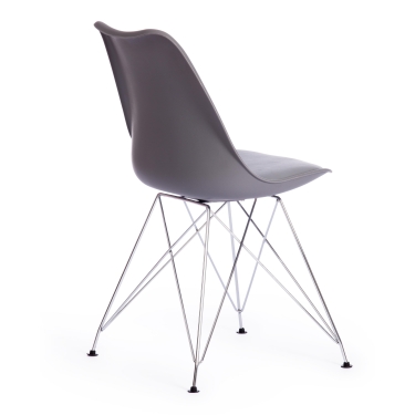 Стул TULIP IRON CHAIR mod.EC-123 металл/пластик, 54,54883,5см, серый
