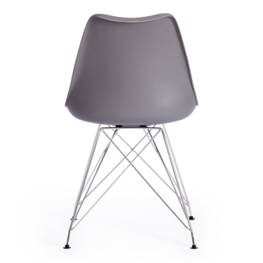 Стул TULIP IRON CHAIR mod.EC-123 металл/пластик, 54,54883,5см, серый