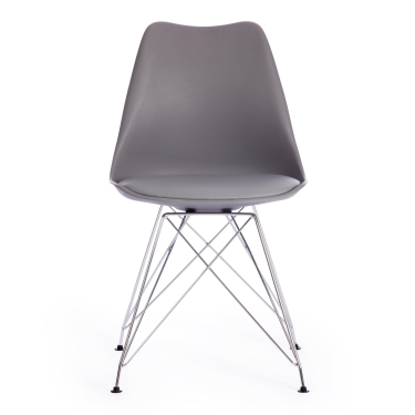 Стул TULIP IRON CHAIR mod.EC-123 металл/пластик, 54,54883,5см, серый
