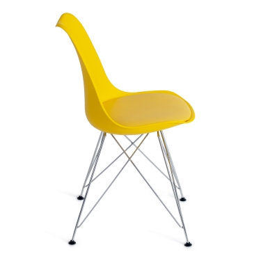 Стул TULIP IRON CHAIR mod.EC-123 металл/пластик, 54,54883,5см, желтый
