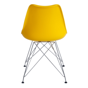 Стул TULIP IRON CHAIR mod.EC-123 металл/пластик, 54,54883,5см, желтый