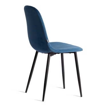 Стул Tetchair BREEZE mod. 4724 велюр / металл, Blue синий HLR63 / черный