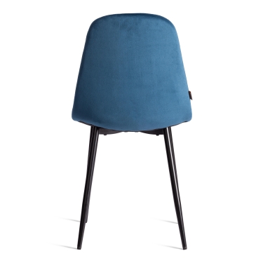 Стул Tetchair BREEZE mod. 4724 велюр / металл, Blue синий HLR63 / черный