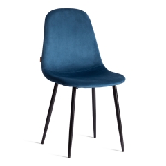 Стул Tetchair BREEZE mod. 4724 велюр / металл, Blue синий HLR63 / черный