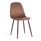 Стул Tetchair BREEZE mod. 4724 велюр / металл, Brown коричневый HLR11 / орех
