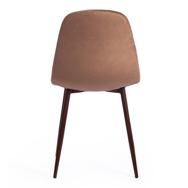 Стул Tetchair BREEZE mod. 4724 велюр / металл, Brown коричневый HLR11 / орех