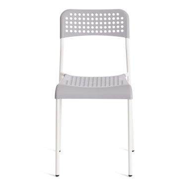 Стул Tetchair ADDE mod. C-049 металл/пластик, Grey серый /White белый