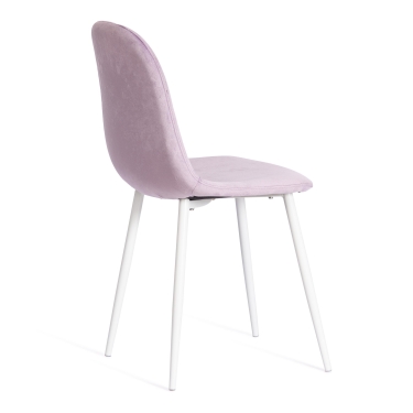 Стул Tetchair BREEZE mod. JSC-58 Велюр / металл , Lavender (лавандовый) HLR26 / белый