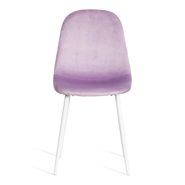 Стул Tetchair BREEZE mod. JSC-58 Велюр / металл , Lavender (лавандовый) HLR26 / белый