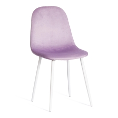 Стул Tetchair BREEZE mod. JSC-58 Велюр / металл , Lavender (лавандовый) HLR26 / белый