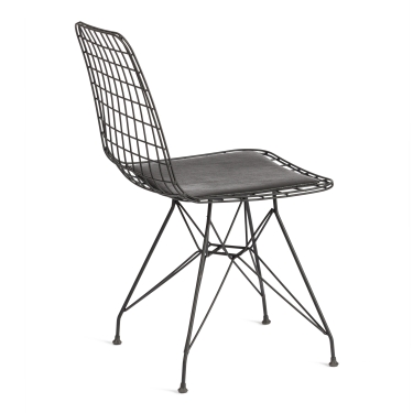 Стул TAVOLA mod. 271 металл/экокожа, 46 х 47.5 х 84 см, Black черный