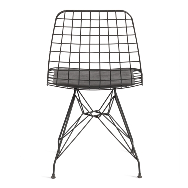 Стул TAVOLA mod. 271 металл/экокожа, 46 х 47.5 х 84 см, Black черный
