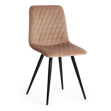 Стул CHILLY X mod. 7096-1 ткань/металл, 45x53х88 см, высота до сиденья 50 см, бежевый barkhat 5/черный