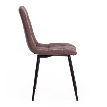 Стул Tetchair CHILLY MAX ткань/металл, 45 х 54 х 90 см , темно-коричневый 01/черный