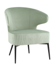 Кресло лаунж Stool group Royal Stripes велюр фисташковый