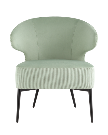 Кресло лаунж Stool group Royal Stripes велюр фисташковый