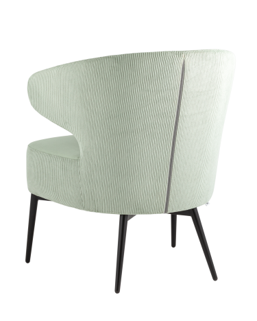 Кресло лаунж Stool group Royal Stripes велюр фисташковый