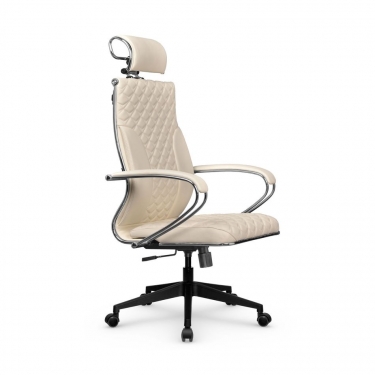 Кресло руководителя Metta L 2c 44C/K116 Infinity Easy Clean MPES Комплект 6 Молочное