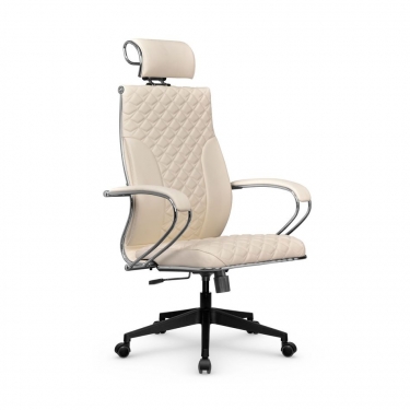 Кресло руководителя Metta L 2c 44C/K116 Infinity Easy Clean MPES Комплект 6 Молочное