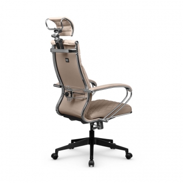 Кресло руководителя Metta L 2c 44C/K116 Infinity Easy Clean MPES Комплект 6 Темно-бежевое