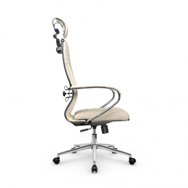 Кресло руководителя Metta L 2c 44C/K116 Infinity Easy Clean MPES Комплект 7 Молочное